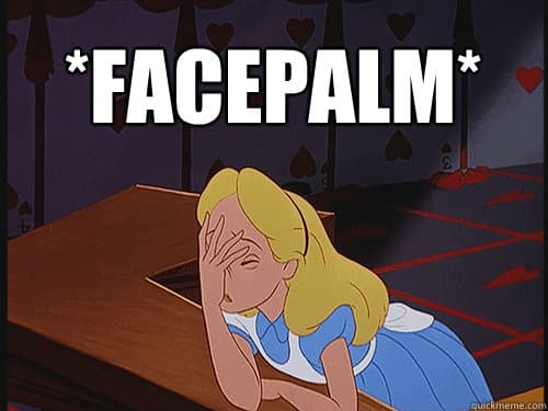 facepalm